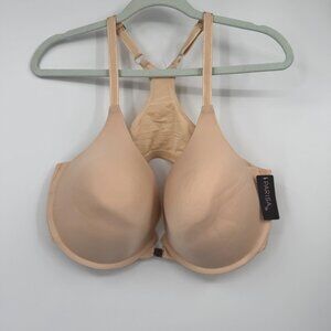 Parisa Fé Racerback Front Closure Bra 44DDD Skin Tone nude beige  NWT